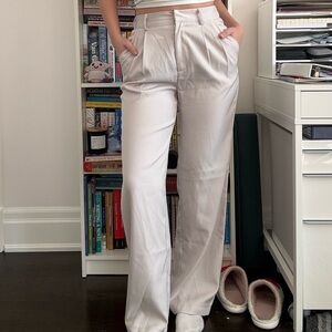 Chic Cream Women's Trousers